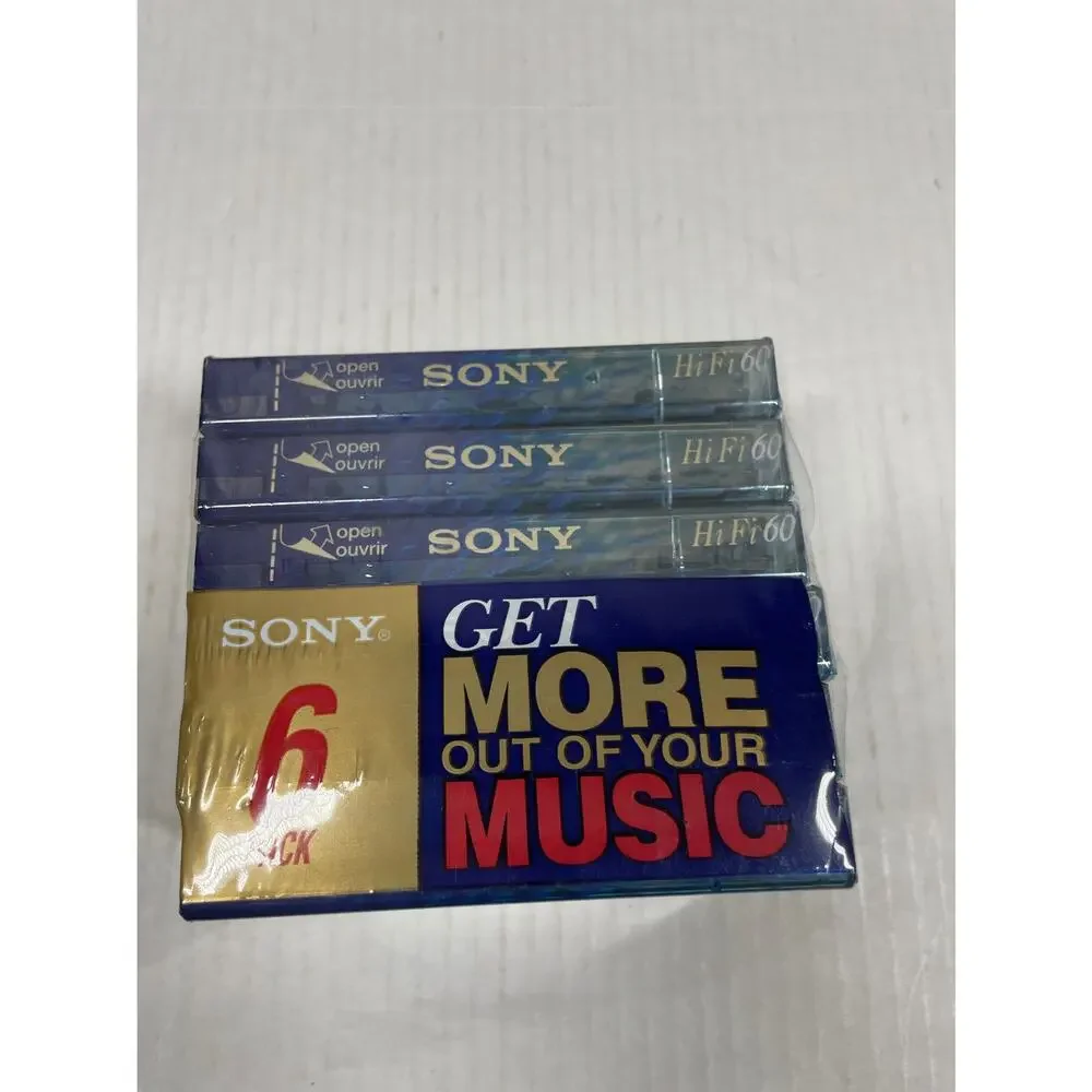 Sony 6-Pack 60min Cassette Tapes‎ Hi-Fi Normal Bias